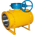 Worm Gear Flanged Forged Trunion Stainless Steel Ball Valve